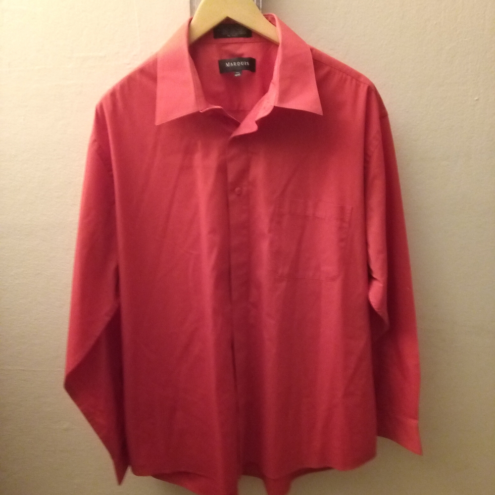 Marquise Red Dress Shirt Classic Long Sleeve